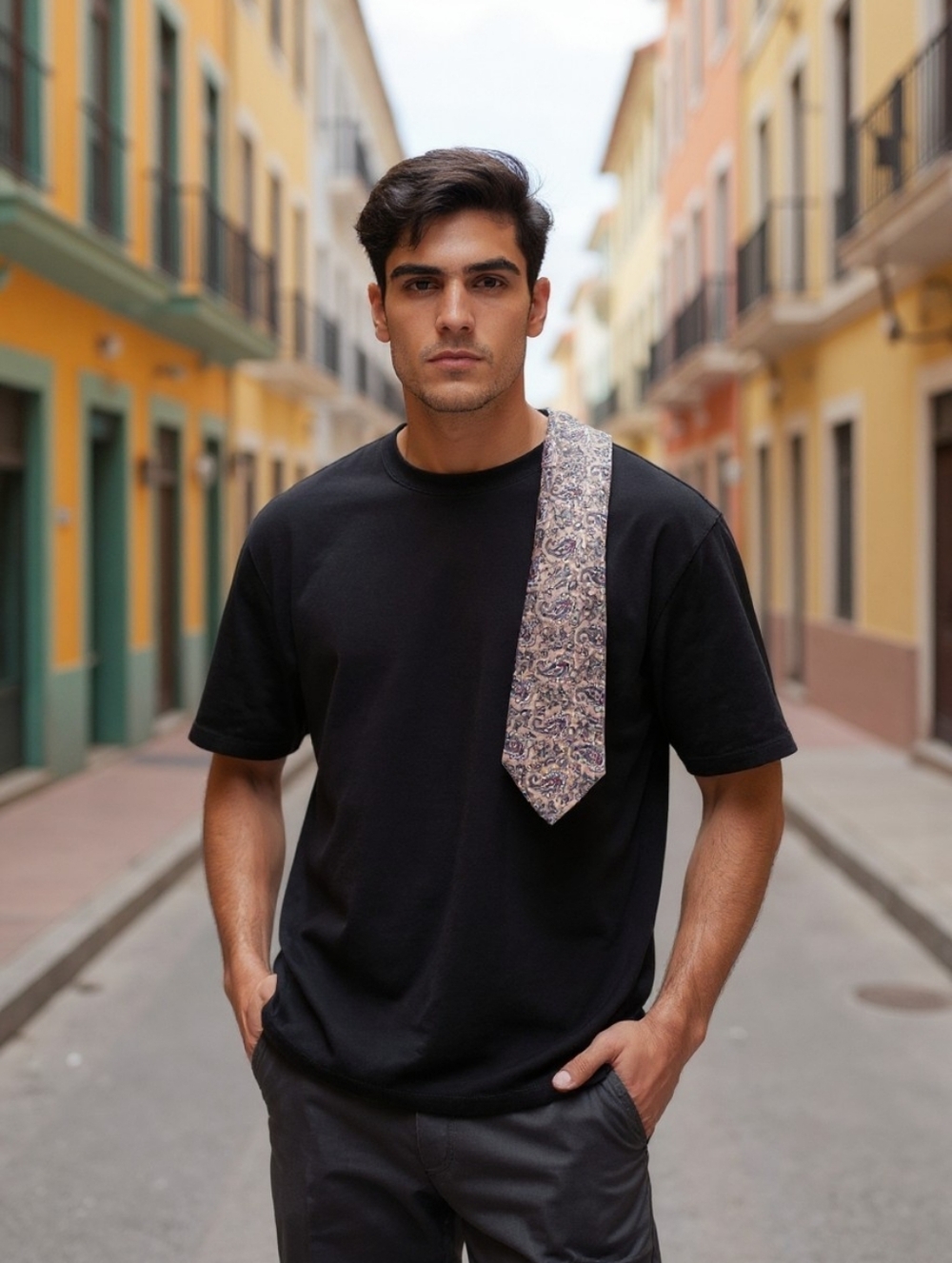 Oscar de la Renta Paisley Tie